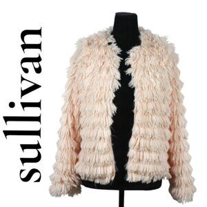 Sullivan Light Pink Faux Fur Jacket Size Small